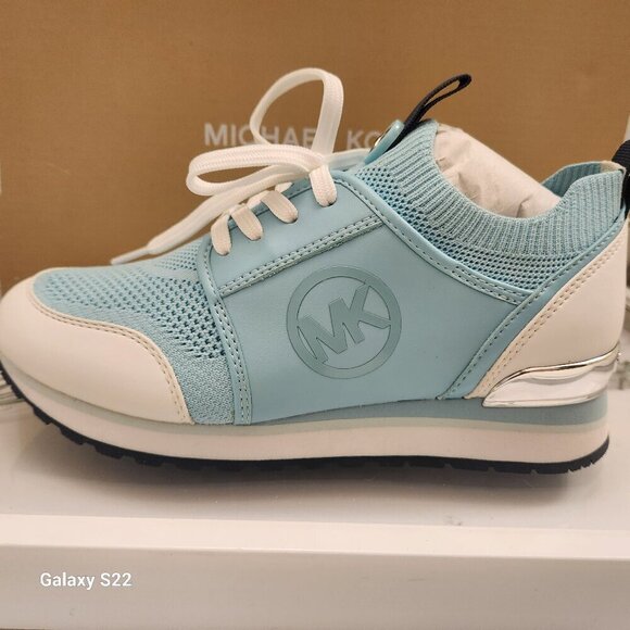 Michael Kors Women's Dash Knit Trainer Sneakers - Mystic Blue 5.5. NIB - Picture 1 of 12